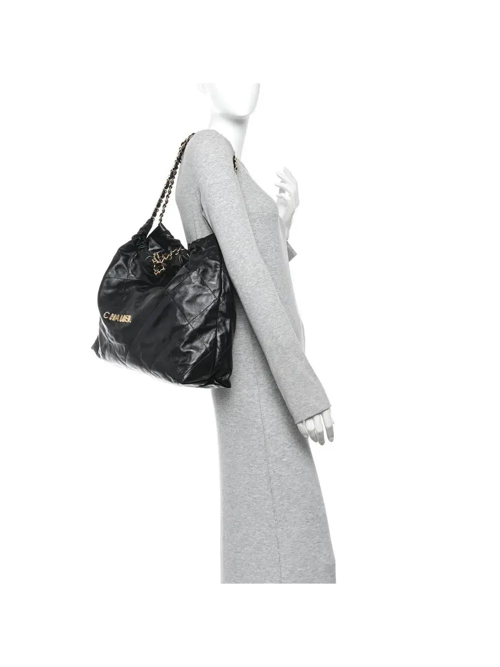 Shiny Calfskin Quilted Large Chanel 22 #338444C55B